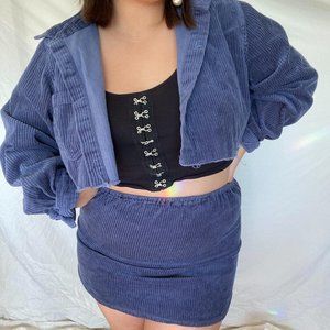 Reworked Corduroy Two-Piece Set